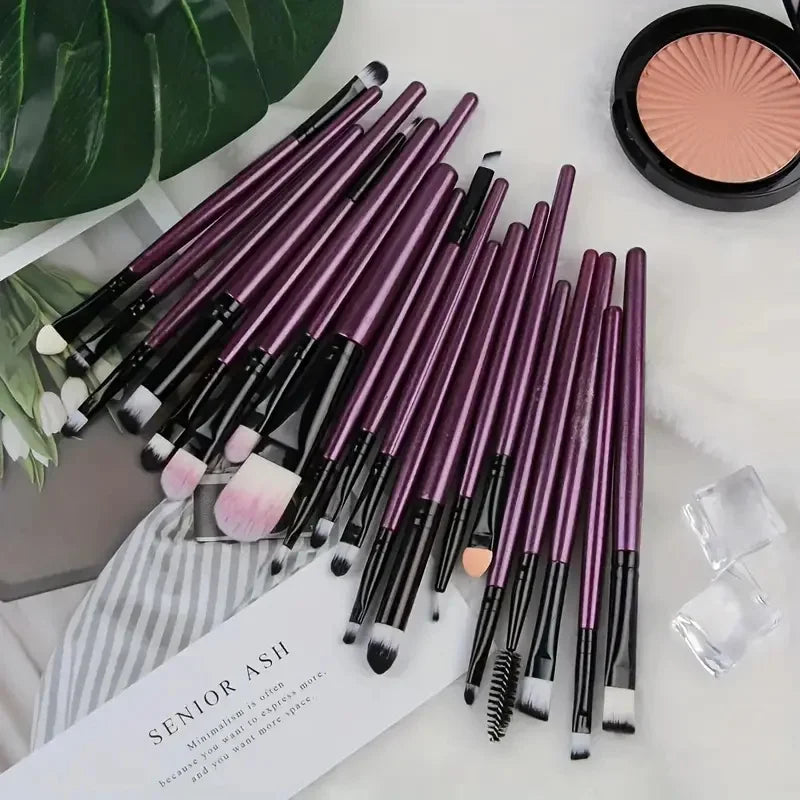 20Pcs Set profesional de Brochas de maquillaje | Divina Belleza