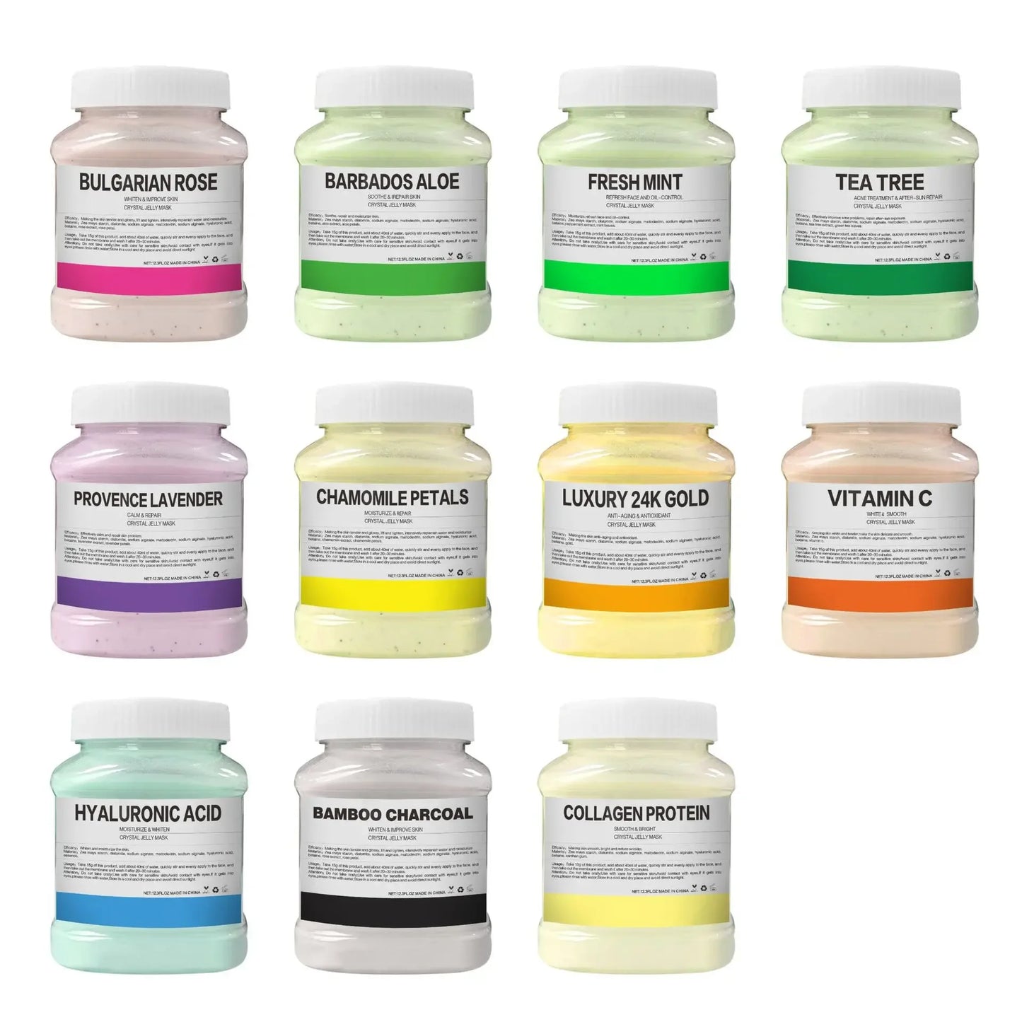 Mascarilla Hidratante en Polvo con Oro 24K y Pétalos de Rosa – 350g