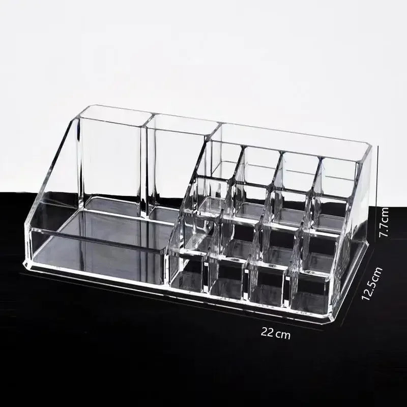 Organizador Acrílico Premium de Maquillaje – Caja Transparente de 4 Cajones, Tamaño Grande para Cosméticos y Uñas