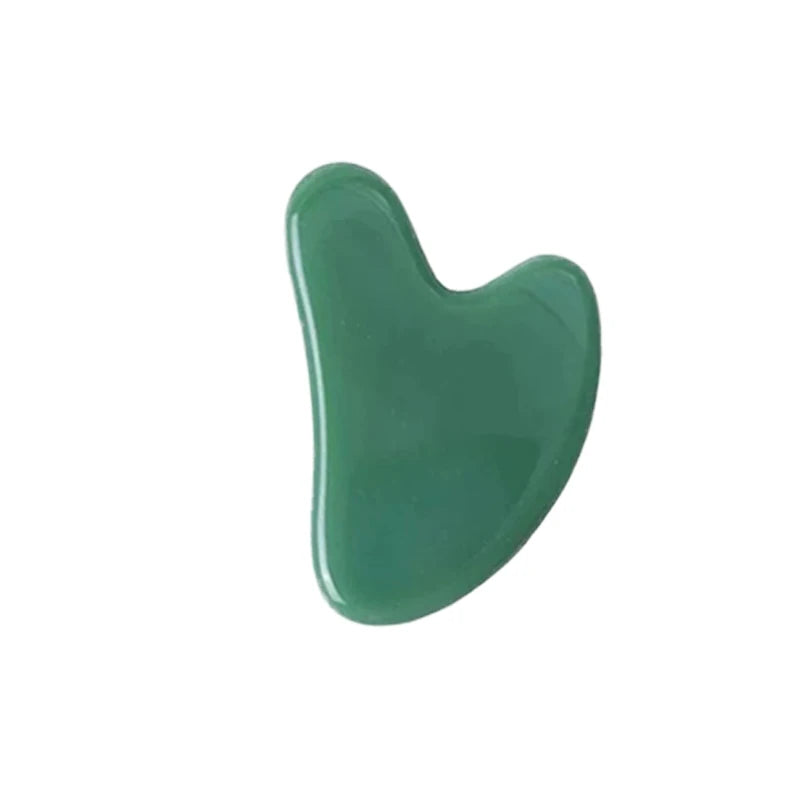 Rodillo Masajeador Facial de Jade Natural Dongling con Guasha – Terapia Fría Antienvejecimiento