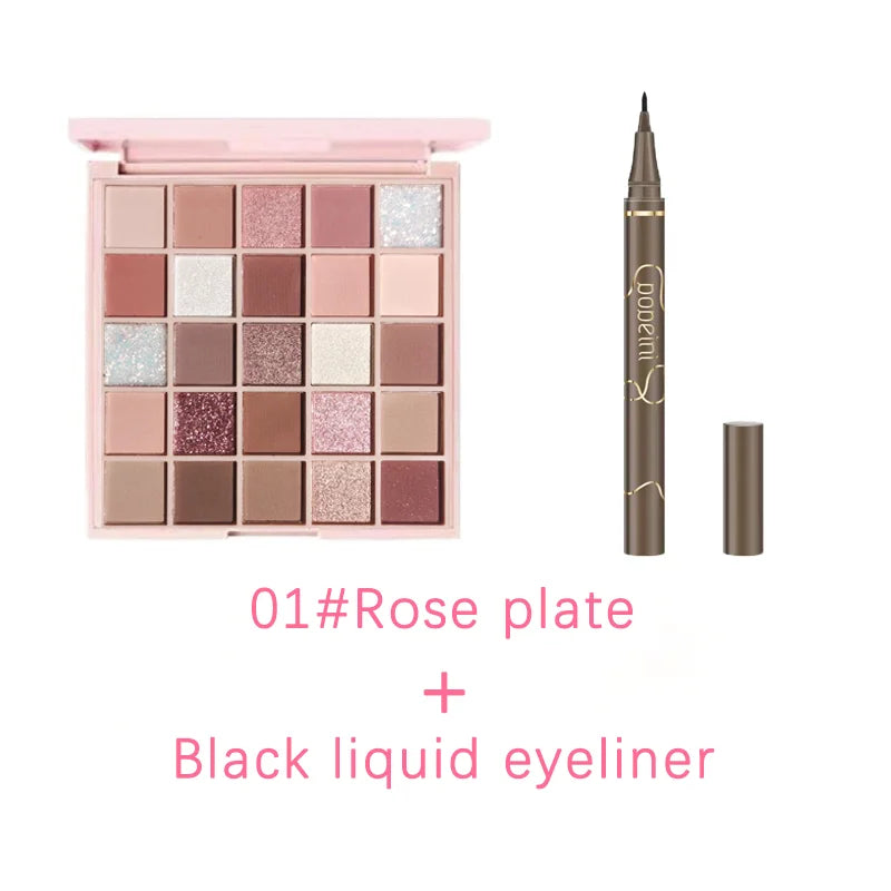 Delineador de ojos delgado aprueba de agua de larga duración y resistente a manchas.