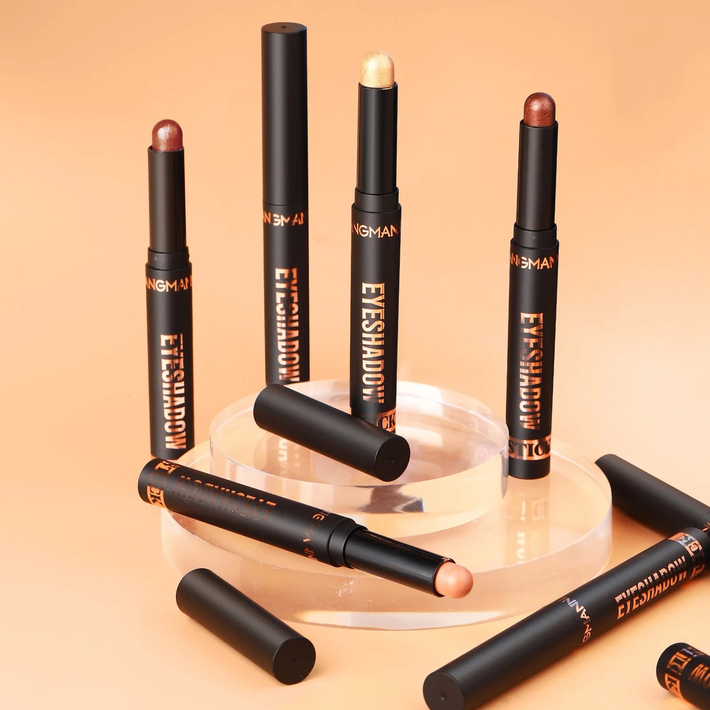 Sombra en Barra 16 Colores – Brillo Metalizado, Glitter y Larga Duración