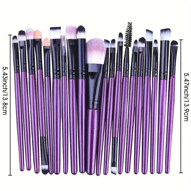 20Pcs Set profesional de Brochas de maquillaje | Divina Belleza