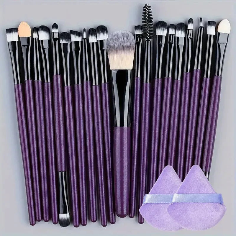 20Pcs Set profesional de Brochas de maquillaje | Divina Belleza