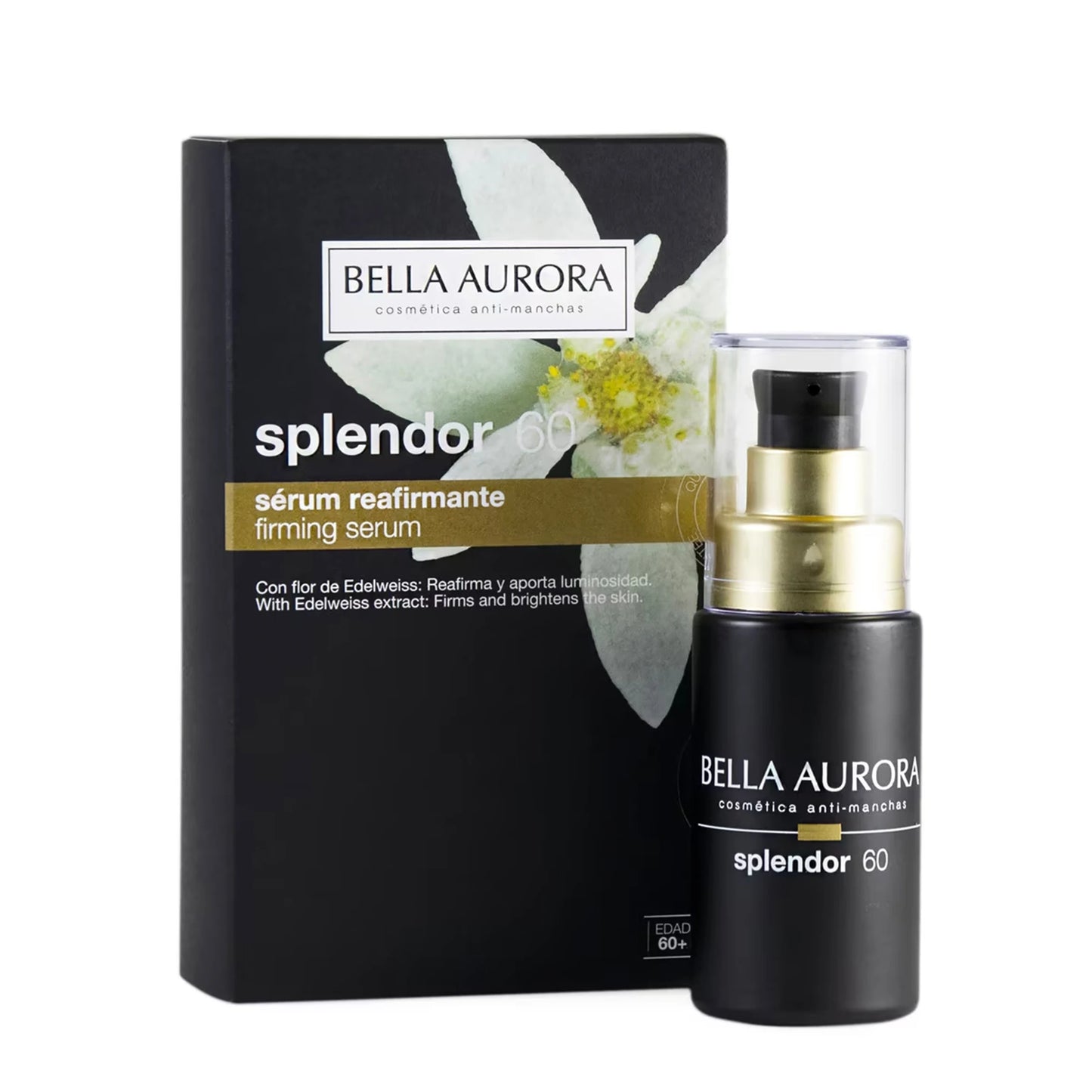 Bella Aurora Splendor +60 Sérum Reafirmante 30ml – Antiarrugas, Antimanchas y Efecto Lifting