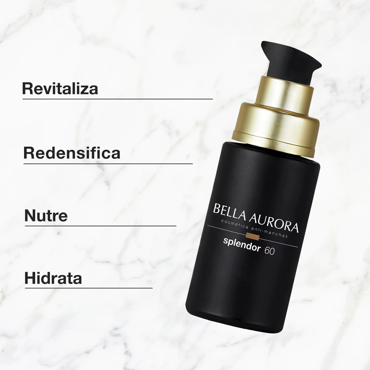 Bella Aurora Splendor +60 Sérum Reafirmante 30ml – Antiarrugas, Antimanchas y Efecto Lifting