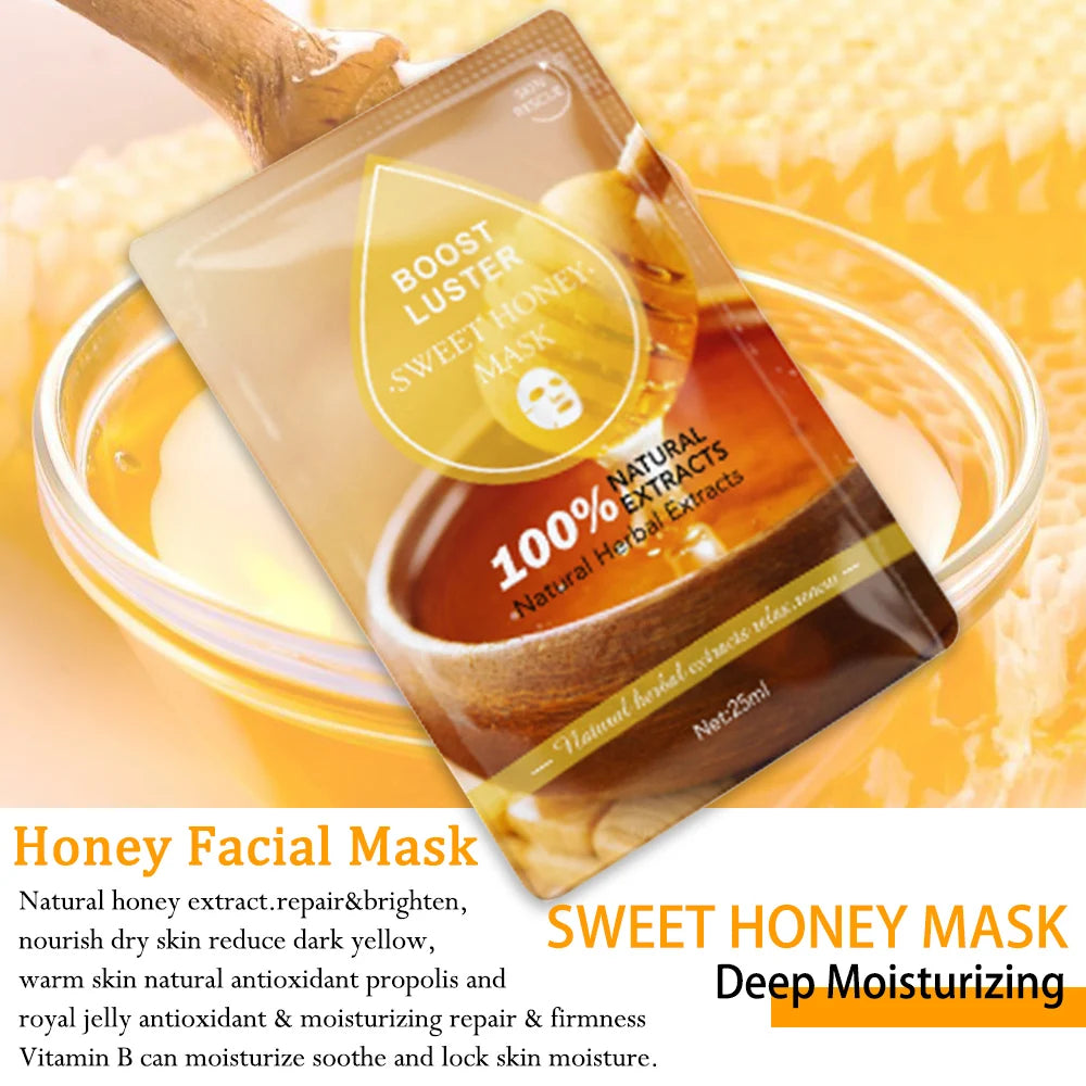 Mascarilla Facial Hidratante y Blanqueadora AILKE con Vitamina C y Ácido Hialurónico