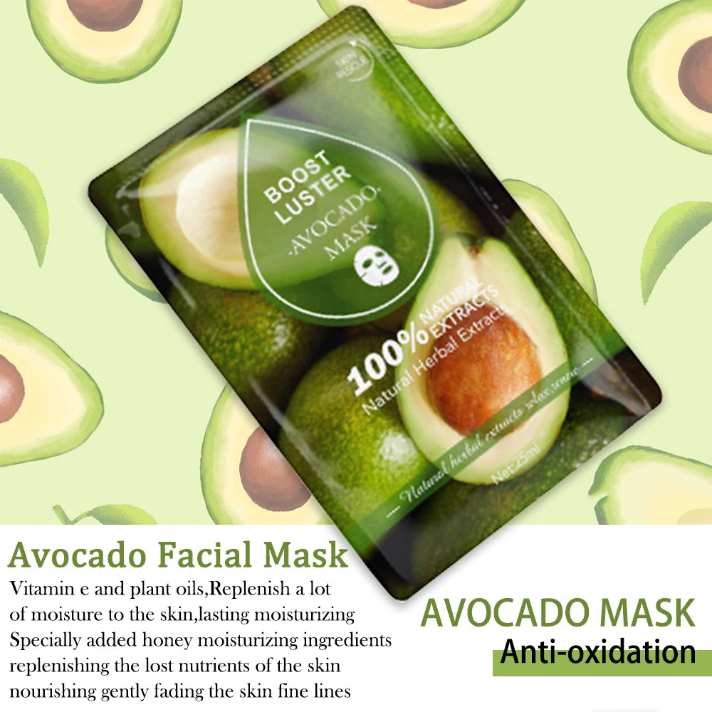 Mascarilla Facial Hidratante y Blanqueadora AILKE con Vitamina C y Ácido Hialurónico