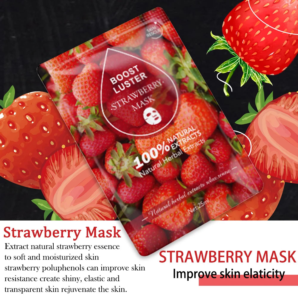 Mascarilla Facial Hidratante y Blanqueadora AILKE con Vitamina C y Ácido Hialurónico