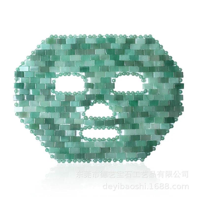 Rodillo Masajeador Facial de Jade Natural Dongling con Guasha – Terapia Fría Antienvejecimiento