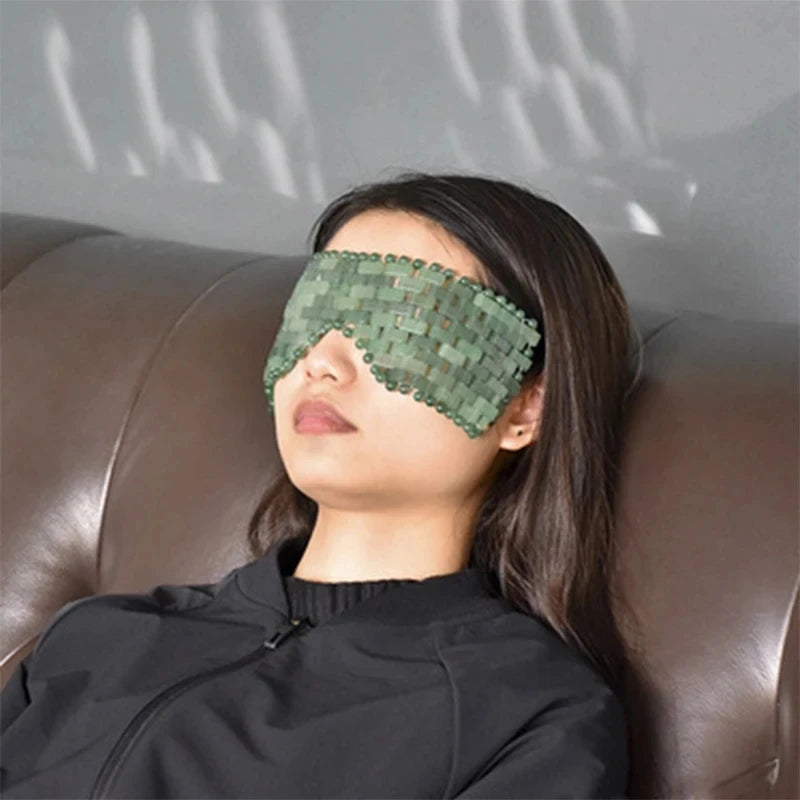 Rodillo Masajeador Facial de Jade Natural Dongling con Guasha – Terapia Fría Antienvejecimiento