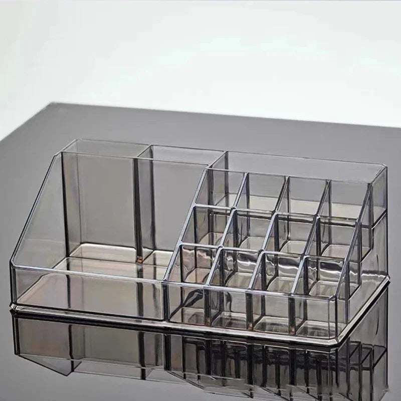 Organizador Acrílico Premium de Maquillaje – Caja Transparente de 4 Cajones, Tamaño Grande para Cosméticos y Uñas