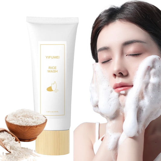 Espuma Limpiadora Facial de Arroz – Hidratante, Iluminadora y Rejuvenecedora | Cuidado Coreano Original
