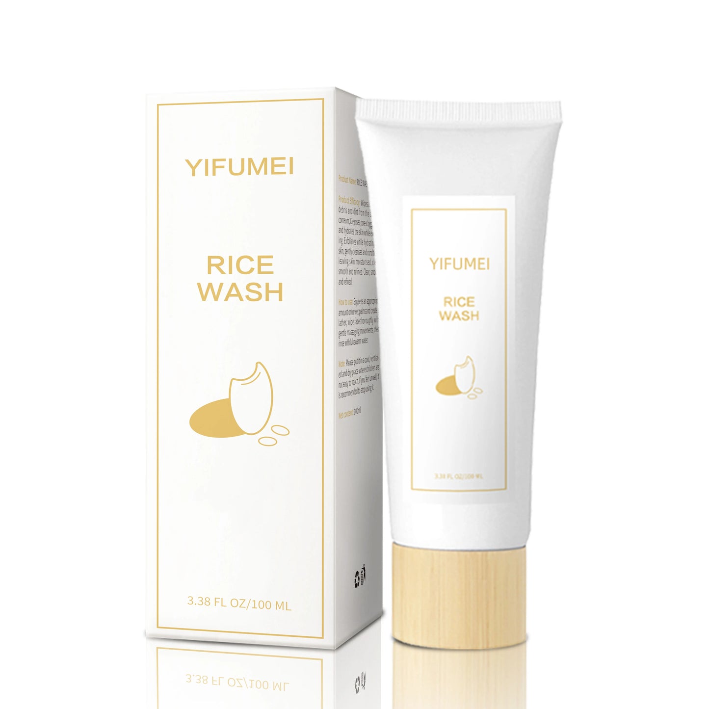 Espuma Limpiadora Facial de Arroz – Hidratante, Iluminadora y Rejuvenecedora | Cuidado Coreano Original