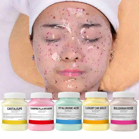 Mascarilla Hidratante en Polvo con Oro 24K y Pétalos de Rosa – 350g