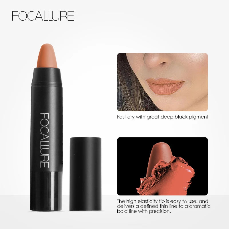 Labial Mate FOCALLURE – Color Intenso & Suave (19 tonos)